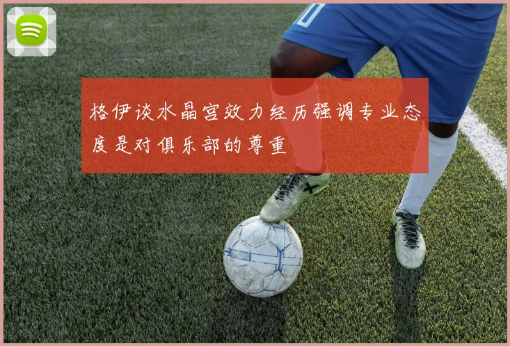 格伊谈水晶宫效力经历强调专业态度是对俱乐部的尊重